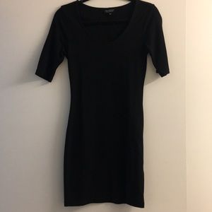 Topshop Fitted Stretch Scoop Neck Dress